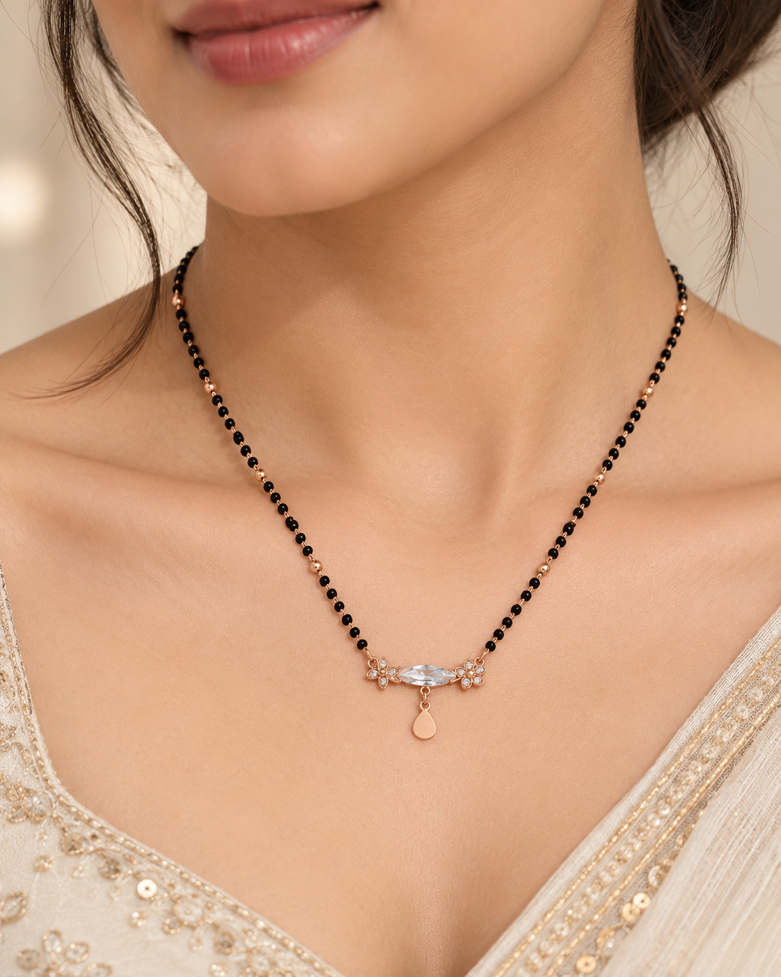 Heer Gold Plated Mangalsutra