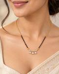 Vaani Three Drops Gold Plated Mangalsutra